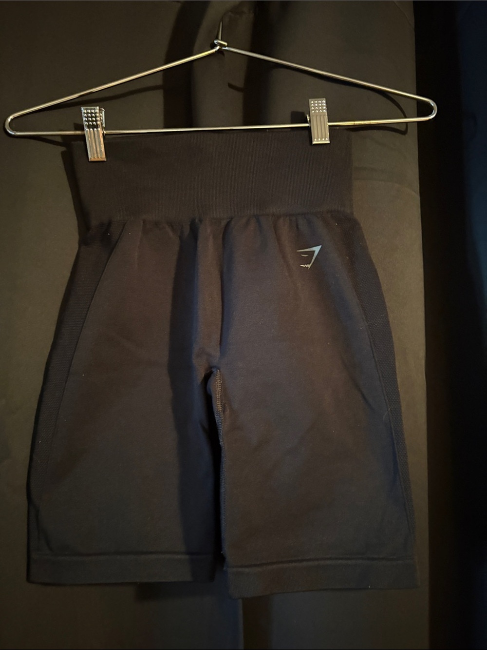 Gymshark woman’s Black High-Waist Athletic Shorts